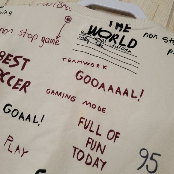 ZARA Soccer Theme Crewneck Boys Pullover Sweater - Picture 6 of 6